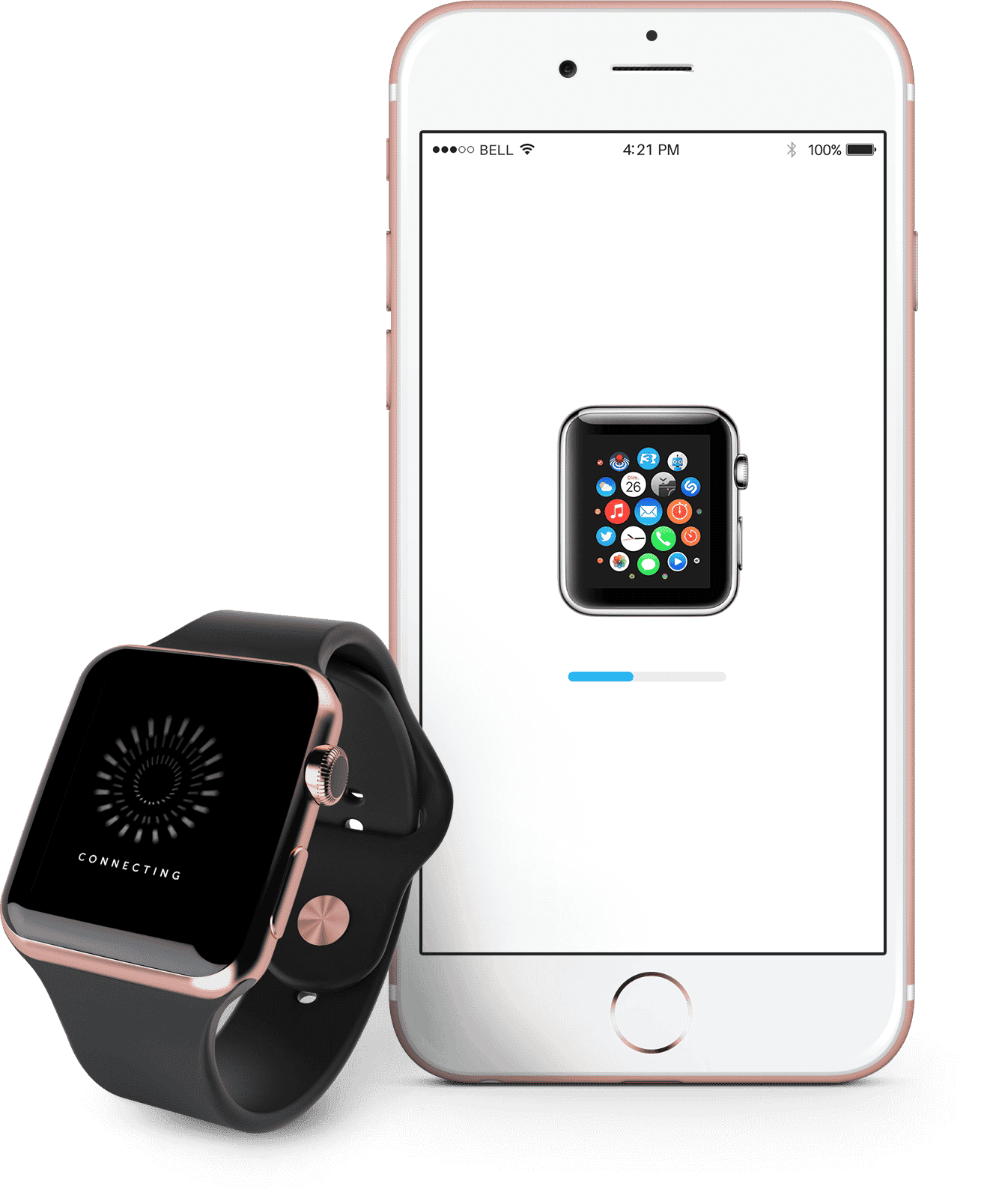 Smart Watch & Smart Phone smartphone_connecting